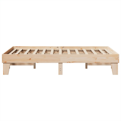 Letto senza Materasso 135x190 cm in Legno Massello di Pino | homemem39