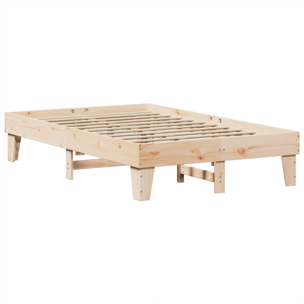 Letto senza Materasso 135x190 cm in Legno Massello di Pino | homemem39