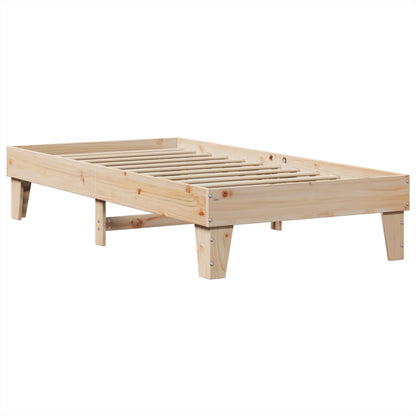 Letto senza Materasso 90x190 cm in Legno Massello di Pino | homemem39