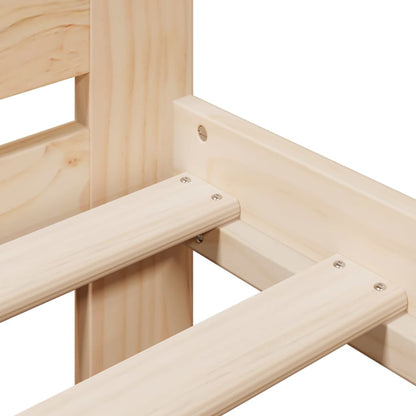 Letto senza Materasso 200x200 cm in Legno Massello di Pino - homemem39