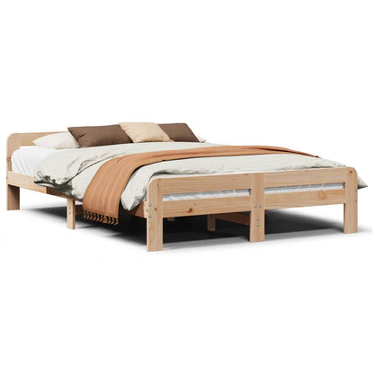 Letto senza Materasso 150x200 cm in Legno Massello di Pino | homemem39