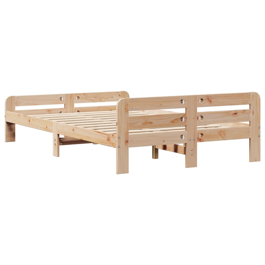 Letto senza Materasso 120x190 cm in Legno Massello di Pino