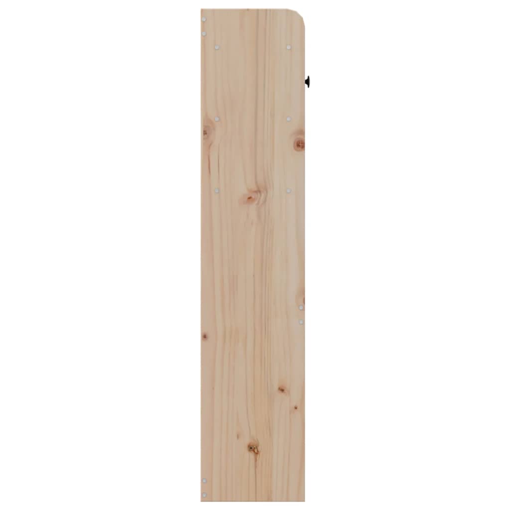 Testiera con Ripiani 180 cm in Legno Massello di Pino - homemem39