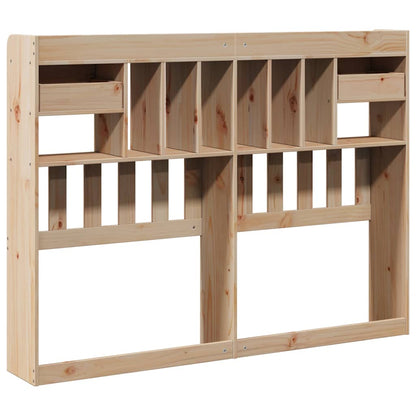 Testiera con Ripiani 150 cm in Legno Massello di Pino - homemem39