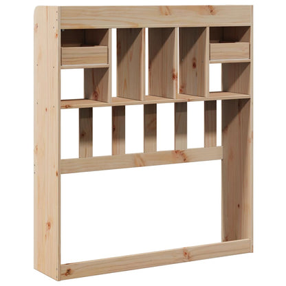 Testiera con Ripiani 90 cm in Legno Massello di Pino - homemem39