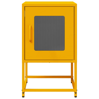 Comodino Giallo Senape 36x39x60,5 cm Acciaio Laminato a Freddo - homemem39