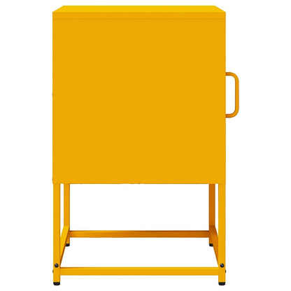 Comodino Giallo Senape 36x39x60,5 cm Acciaio Laminato a Freddo - homemem39