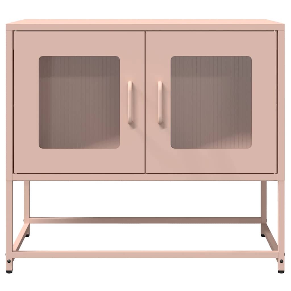Mobile TV Rosa 68x39x60,5 cm in Acciaio Laminato a Freddo - homemem39