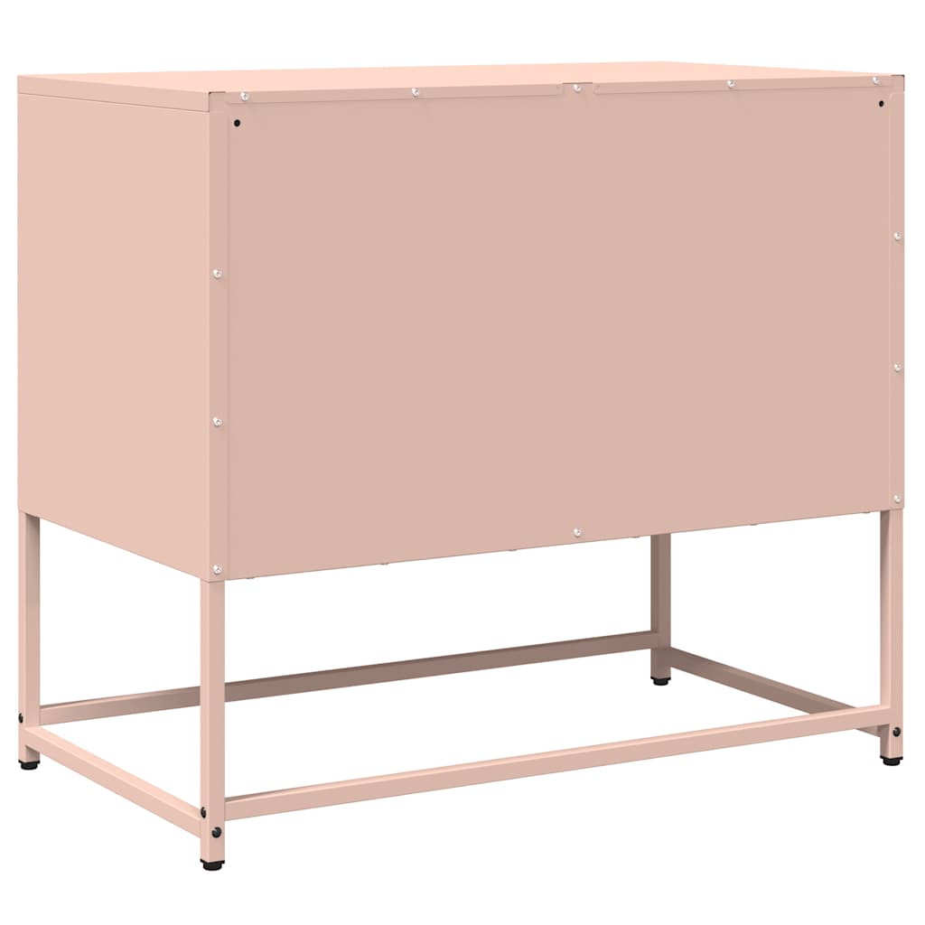 Mobile TV Rosa 68x39x60,5 cm in Acciaio Laminato a Freddo - homemem39