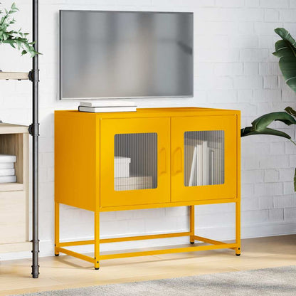 Mobile TV Giallo Senape 68x39x60,5 Acciaio Laminato a Freddo | homemem39