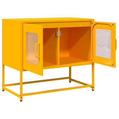 Mobile TV Giallo Senape 68x39x60,5 Acciaio Laminato a Freddo | homemem39