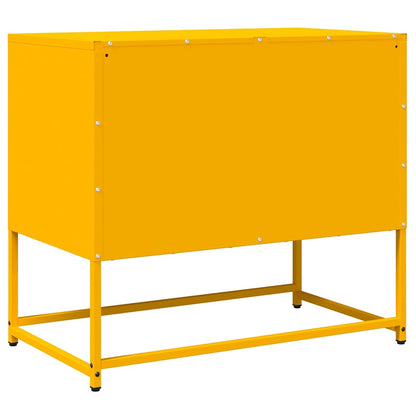 Mobile TV Giallo Senape 68x39x60,5 Acciaio Laminato a Freddo - homemem39