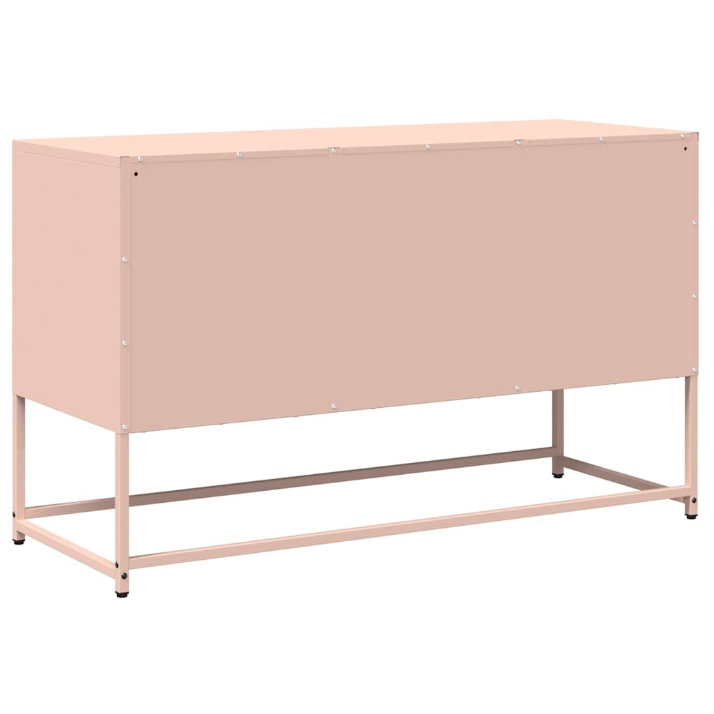 Mobile TV Rosa 100,5x39x60,5 cm in Acciaio Laminato a Freddo - homemem39