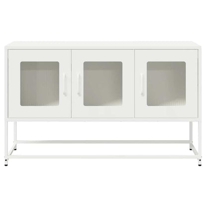 Mobile TV Bianco 100,5x39x60,5 cm in Acciaio Laminato a Freddo - homemem39