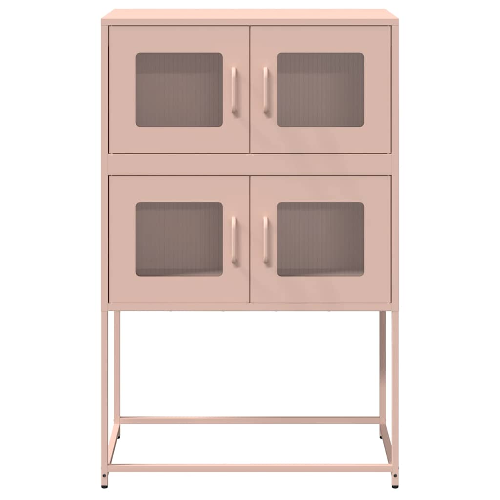 Credenza Rosa 68x39x107 cm in Acciaio - homemem39