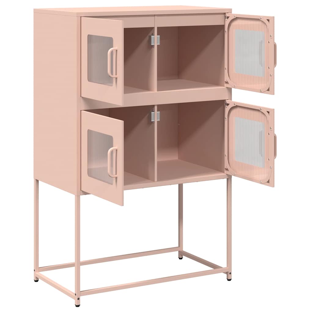 Credenza Rosa 68x39x107 cm in Acciaio - homemem39