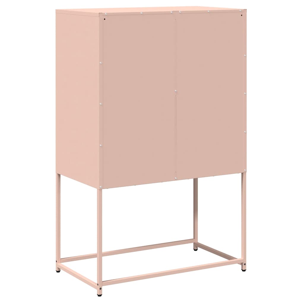 Credenza Rosa 68x39x107 cm in Acciaio - homemem39