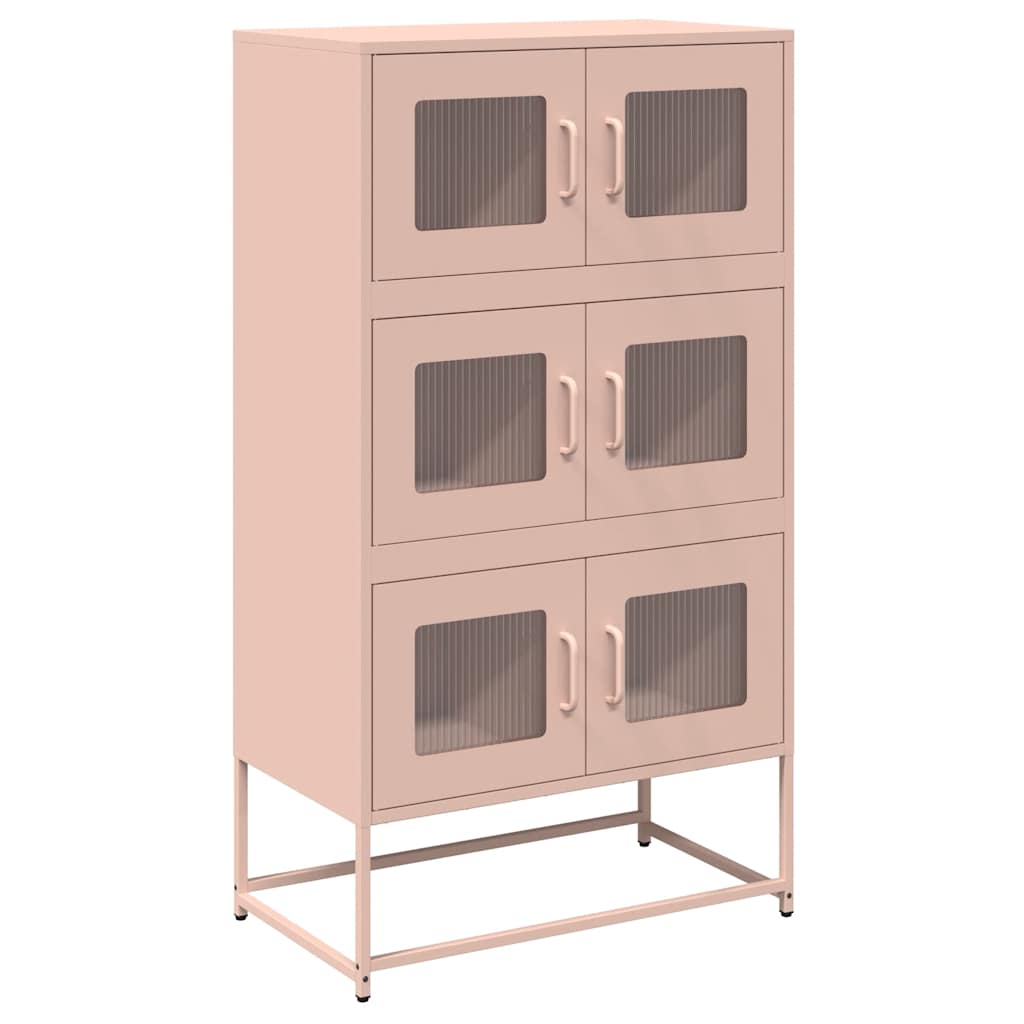 Credenza Rosa 68x39x123 cm in Acciaio - homemem39