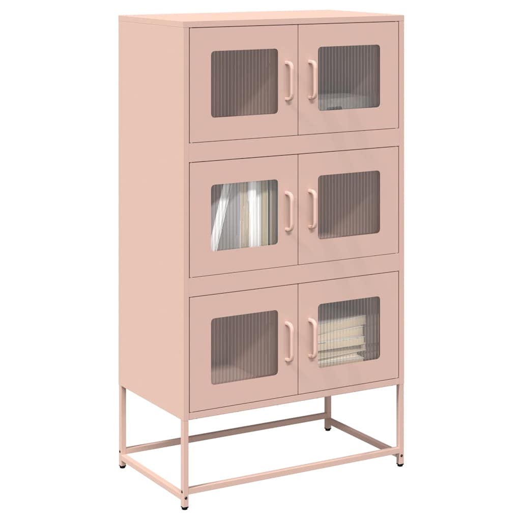 Credenza Rosa 68x39x123 cm in Acciaio - homemem39