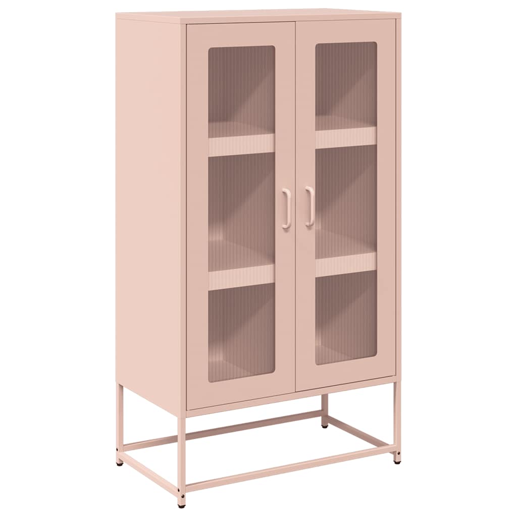 Credenza Rosa 68x39x123 cm in Acciaio