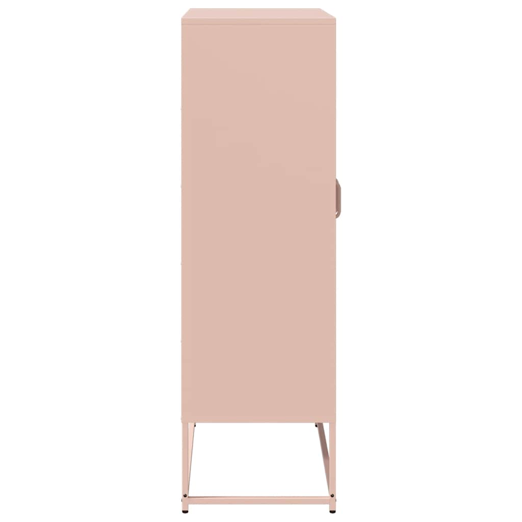 Credenza Rosa 68x39x123 cm in Acciaio