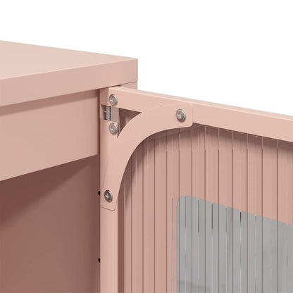 Credenza Rosa 68x39x123 cm in Acciaio