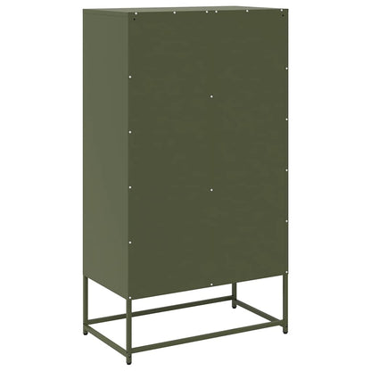 Credenza Verde Oliva 68x39x123 cm in Acciaio | homemem39