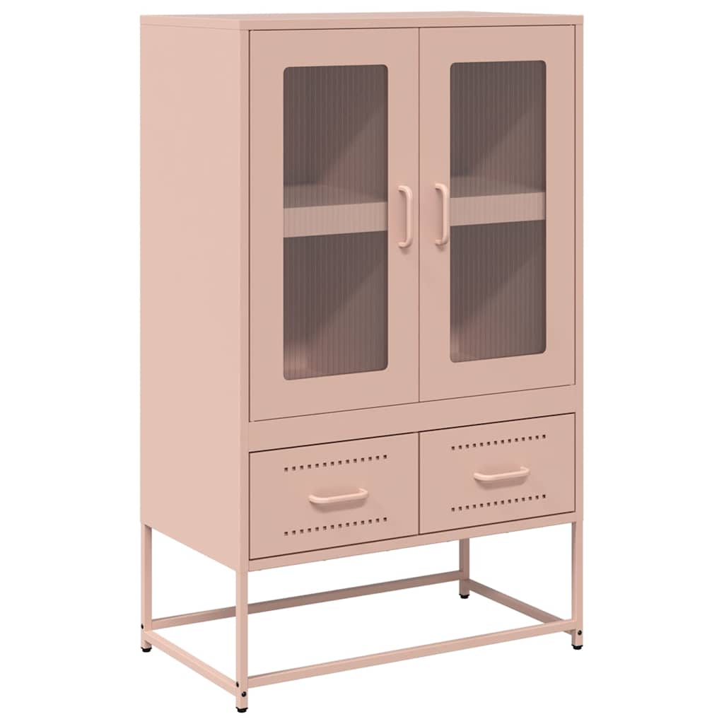 Credenza Rosa 68x39x111,5 cm Acciaio - homemem39