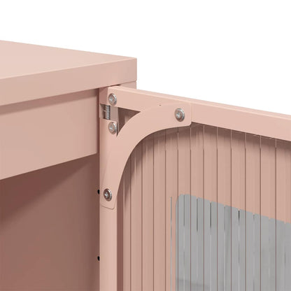 Credenza Rosa 68x39x111,5 cm Acciaio - homemem39