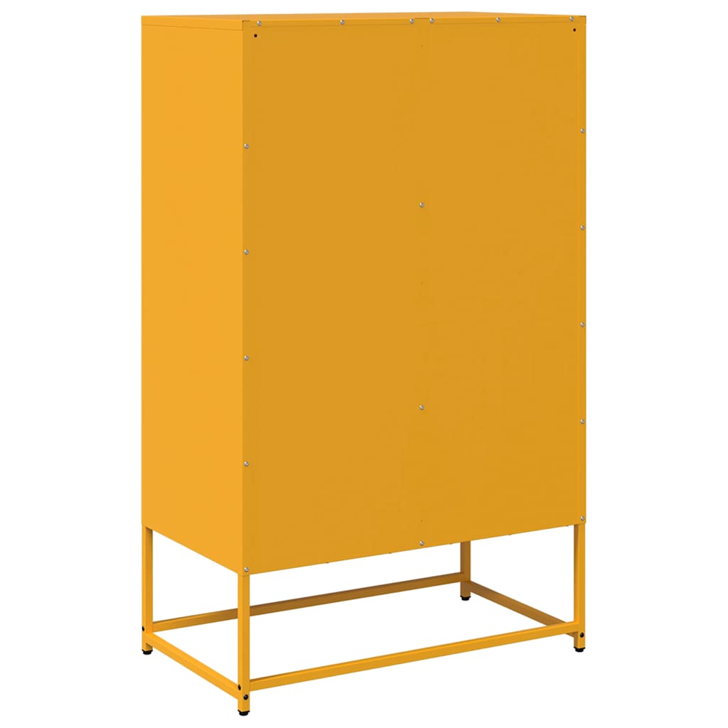 Credenza Giallo Senape 68x39x111,5 cm in Acciaio - homemem39