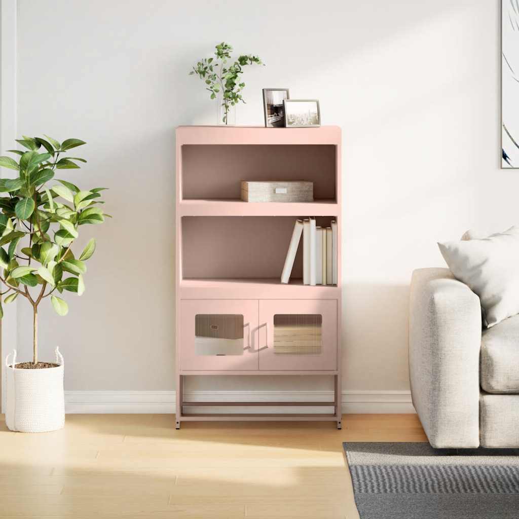 Credenza Rosa 68x39x123 cm in Acciaio - homemem39