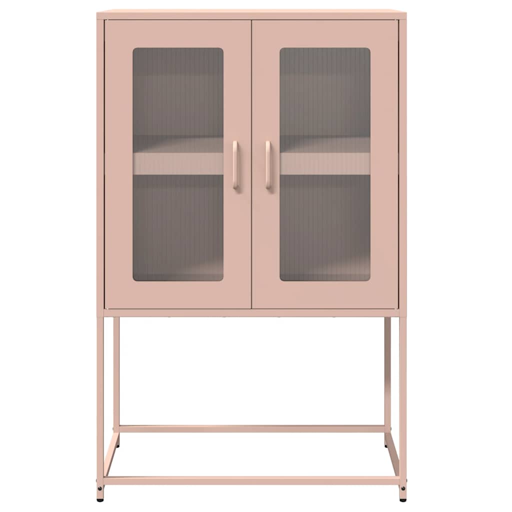 Credenza Rosa 68x39x107 cm in Acciaio - homemem39
