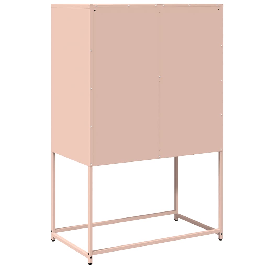 Credenza Rosa 68x39x107 cm in Acciaio - homemem39