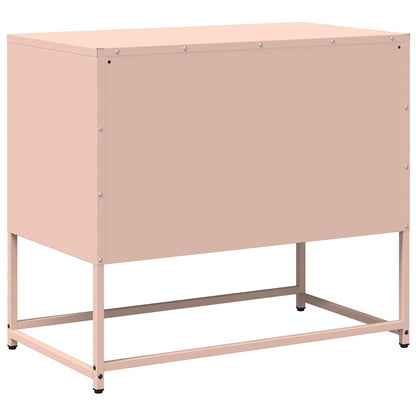 Mobile TV Rosa 68x39x60,5 cm in Acciaio - homemem39