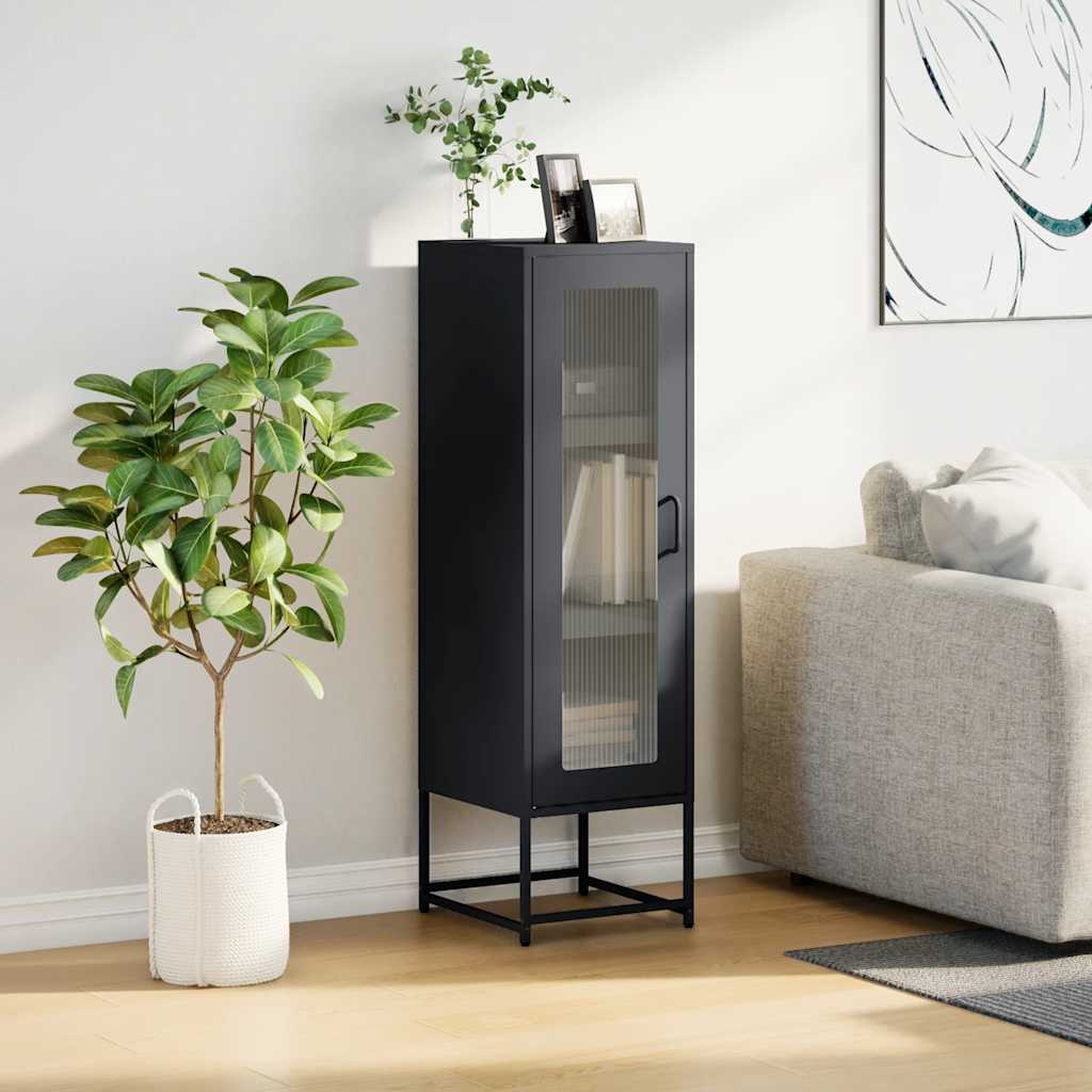 Credenza Antracite 36x39x123 cm Acciaio Laminato a Freddo - homemem39