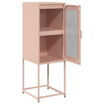 Credenza Rosa 36x39x107 cm in Acciaio Laminato a Freddo - homemem39