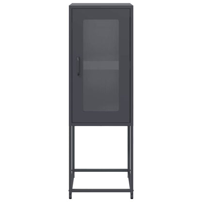 Credenza Antracite 36x39x107 cm in Acciaio Laminato a Freddo - homemem39