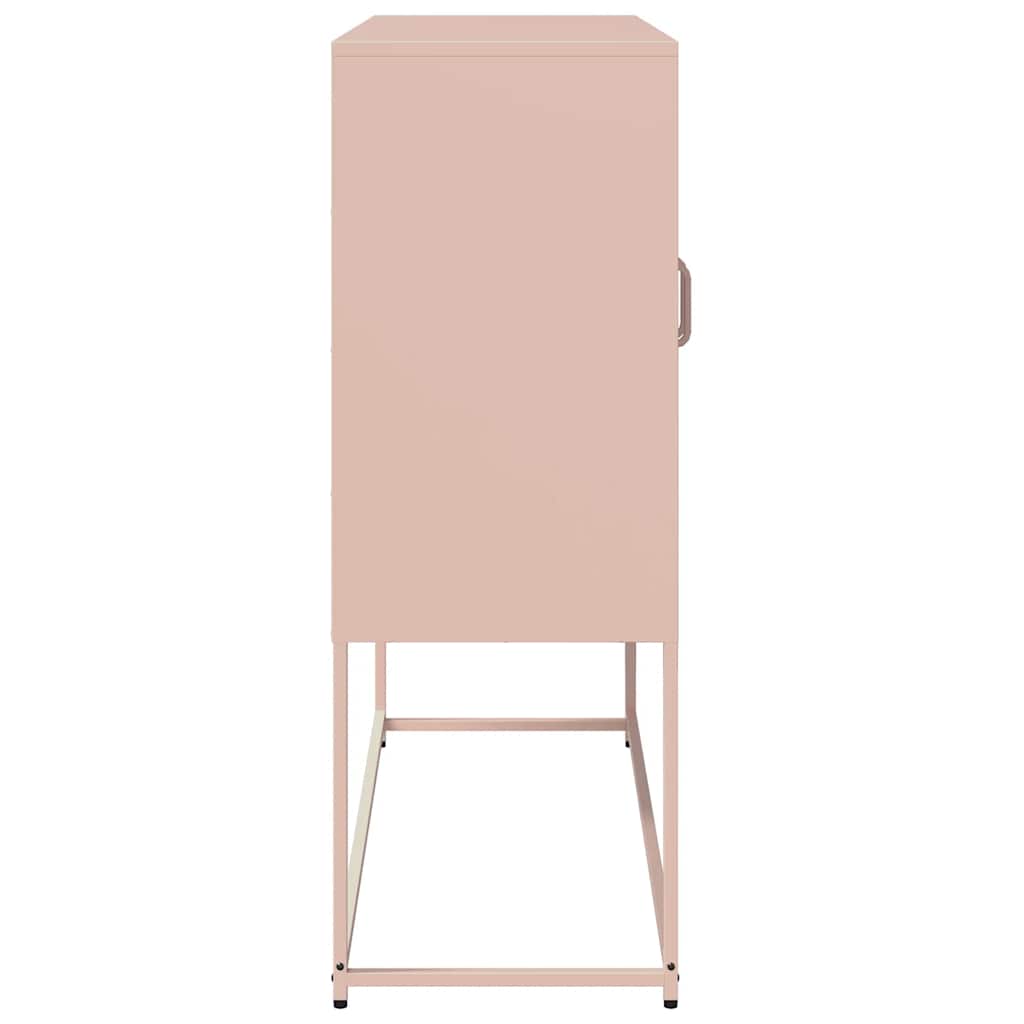 Credenza Rosa 100,5x39x107 cm in Acciaio Laminato a Freddo - homemem39