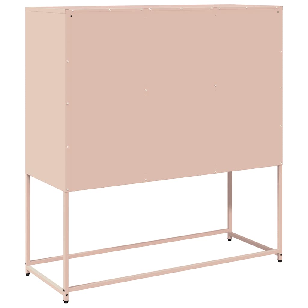 Credenza Rosa 100,5x39x107 cm in Acciaio Laminato a Freddo - homemem39