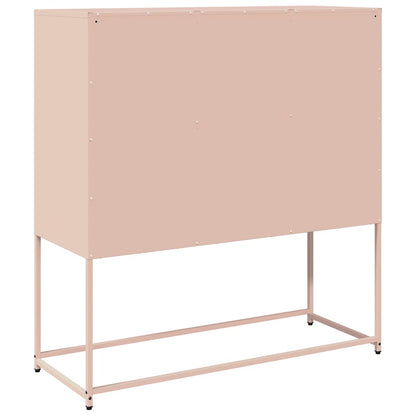 Credenza Rosa 100,5x39x107 cm in Acciaio Laminato a Freddo - homemem39