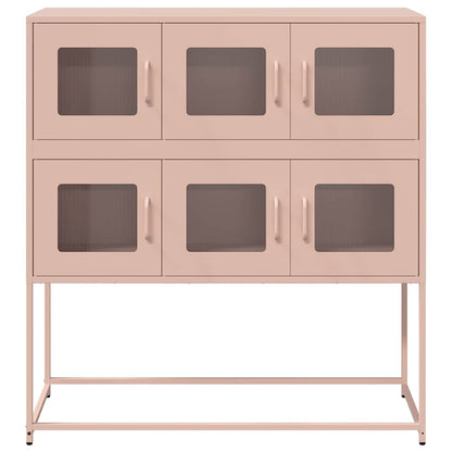 Credenza Rosa 100,5x39x107 cm in Acciaio Laminato a Freddo - homemem39