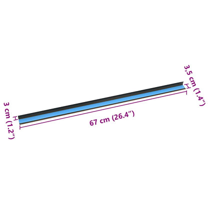 Paragradini 30 pcs Marrone 67 x 3.5 x 3 cm Alluminio