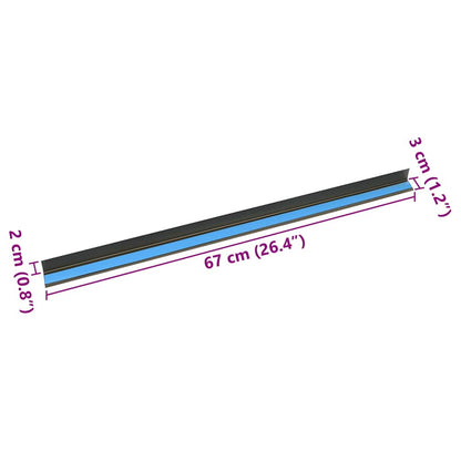 Paragradini 10 pcs Champagne 67 x 3 x 2 cm Alluminio