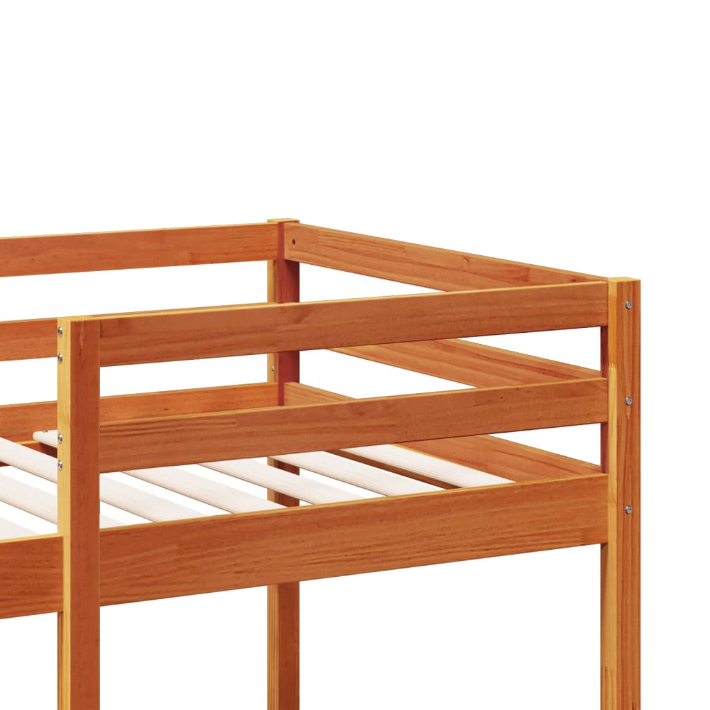 Giroletto Soppalco senza Materasso Marrone Cera 80x200cm Pino