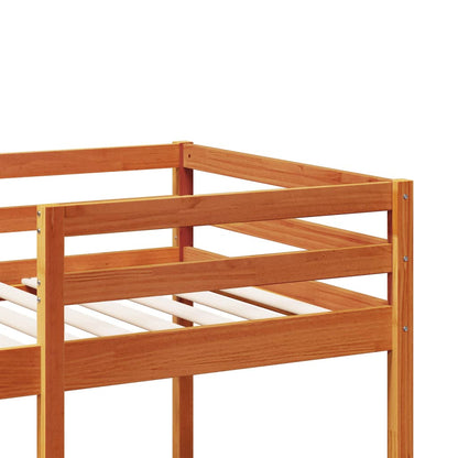 Giroletto Soppalco senza Materasso Marrone Cera 90x190cm Pino