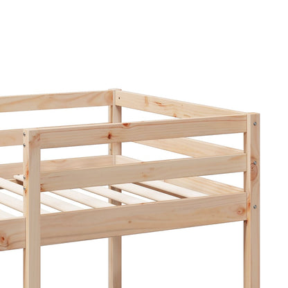 Giroletto Soppalco senza Materasso 75x190cm Legno Massello Pino