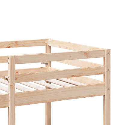 Giroletto Soppalco con Scrivania e Sedie 80x200cm Legno Pino