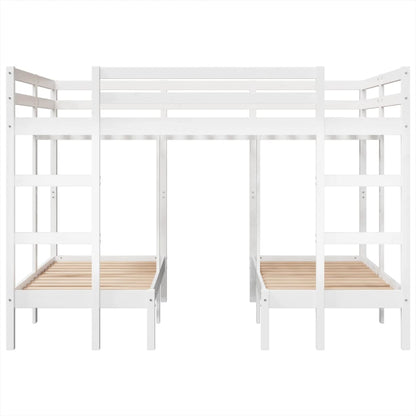 Giroletto Castello Triplo Bianco 140x200/70x140cm Massello Pino | homemem39