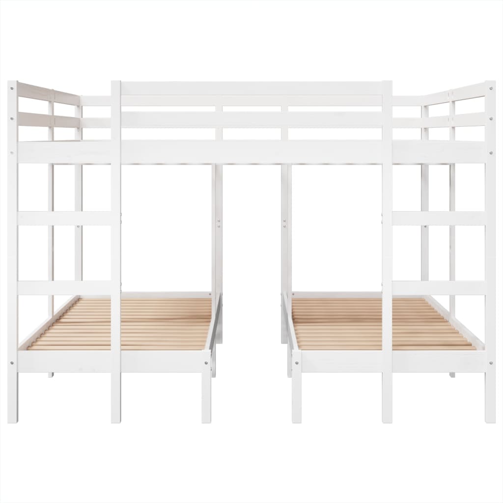Giroletto Castello Triplo Bianco 200x200/80x200cm Massello Pino | homemem39