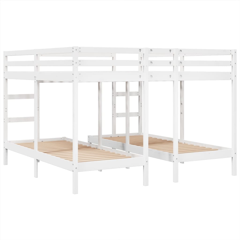 Giroletto Castello Triplo Bianco 200x200/80x200cm Massello Pino